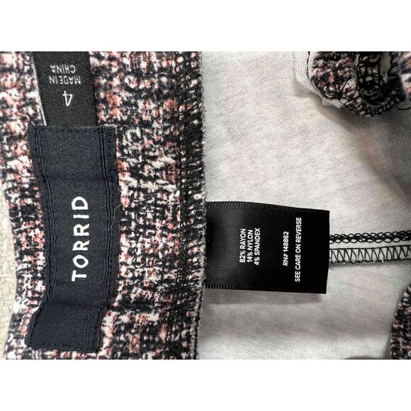 Torrid Jogger Pant PullOn Elastic Waist Zip Pockets Multi Color Textured Look 24 - Picture 5 of 12